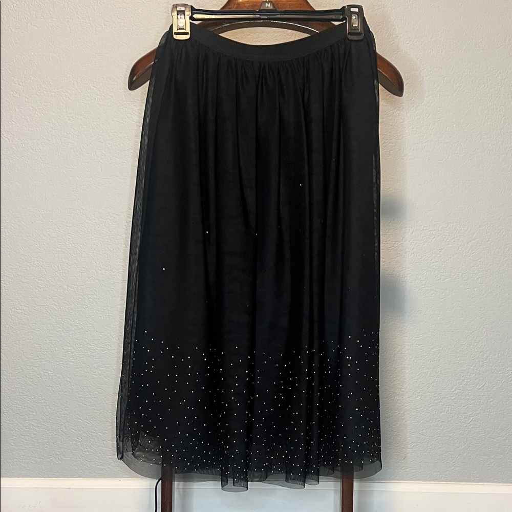 A New Day Black with Sparkles Skirt XS